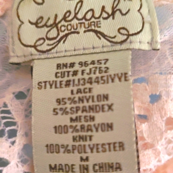 Eyelash Couture Sparkling Lace Top - Picture 11 of 11